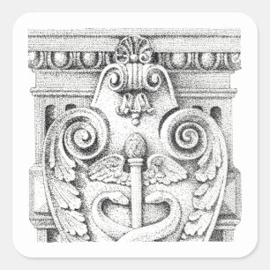 DETAILS Kleine vierkante Stickers