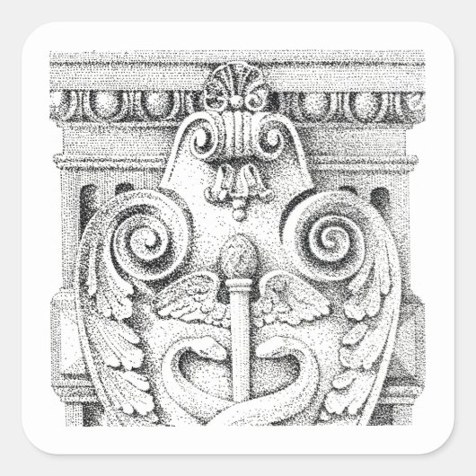 DETAILS Kleine vierkante Stickers (Voorkant)