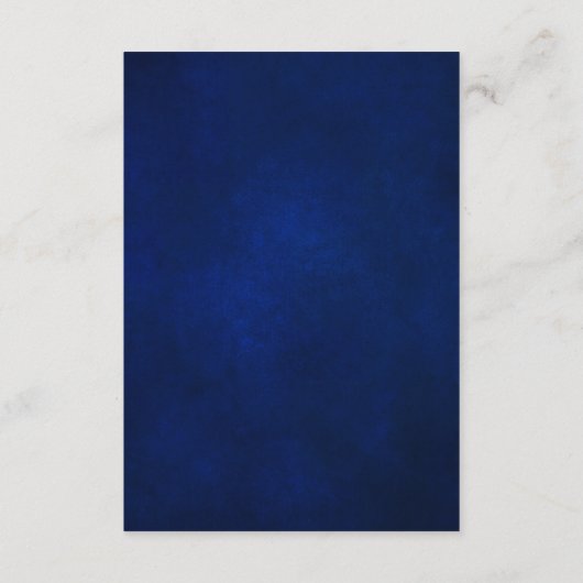 details koninklijke blauwe goudbloem rond het huwe informatiekaartje (Achterkant)