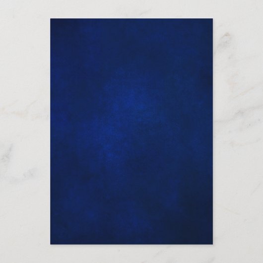 details koninklijke blauwe goudbloem rond het huwe informatiekaartje (Achterkant)