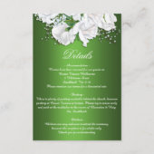 Details maraginggroene en  Rozen Informatiekaartje (Voorkant)