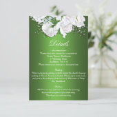 Details maraginggroene en  Rozen Informatiekaartje (Staand voorkant)