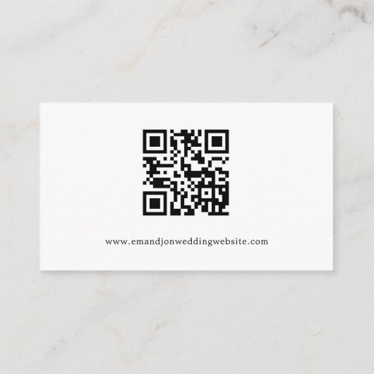 Details mini Script QR Code Weddenschap Informatiekaartje (Achterkant)