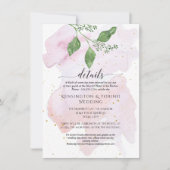 Details Moderne Eenvoudige Eucalyptus Bruiloft Gro Kaart (Voorkant)