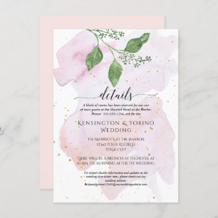 Details Moderne Eenvoudige Eucalyptus Greenery Wed Kaart