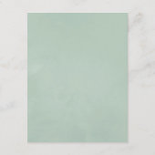 Details Monogram Woodland Crest Wedding Guest Informatiekaartje (Achterkant)