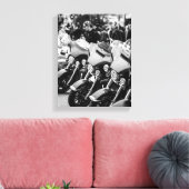 Details motorfiets Biker Rider Canvas Afdruk (Insitu (Woonkamer))