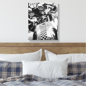 Details motorfiets Biker Rider Canvas Afdruk (Insitu (Slaapkamer))