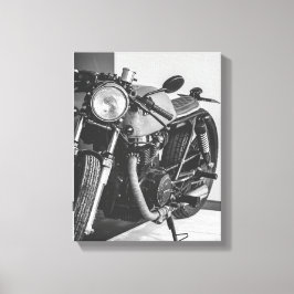 Details motorfiets Biker Rider Canvas Afdruk