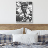 Details motorfiets Biker Rider Canvas Afdruk (Insitu (Slaapkamer))