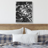 Details motorfiets Biker Rider Canvas Afdruk (Insitu (Slaapkamer))