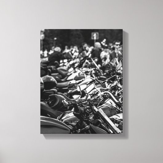 Details motorfiets Biker Rider Canvas Afdruk (Voorkant)