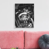Details motorfiets Biker Rider Canvas Afdruk (Insitu (Woonkamer))