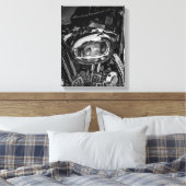 Details motorfiets Biker Rider Canvas Afdruk (Insitu (Slaapkamer))