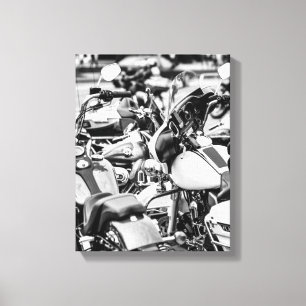Details motorfiets Biker Rider Canvas Afdruk