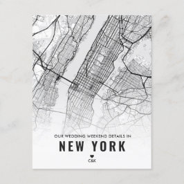 Details New York Wedding Weekend Informatiekaartje