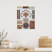 Details Of Decoration Ancient Assyrian Costume  Poster (Keuken)