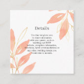 Details over de finale Waterverf van de Golden Pea Informatiekaartje (Voorkant)