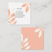 Details over de finale Waterverf van de Golden Pea Informatiekaartje (Voorkant / Achterkant)