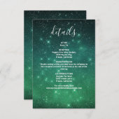 Details over de hemelbineweddenschap bij de hemels informatiekaartje (Voorkant / Achterkant)