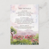 Details over de landweduwen Waterverf Informatiekaartje (Voorkant)