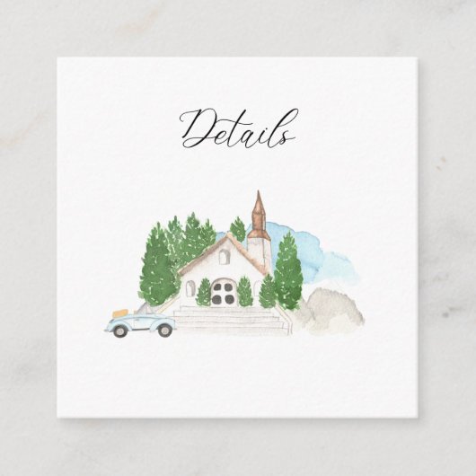 Details over de Waterverf Informatiekaartje (Voorkant)