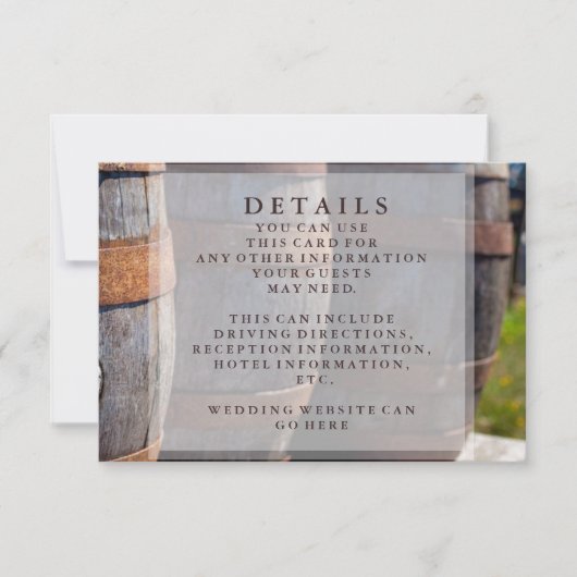 Details over de wijnbouw op wijnstokken en de bijt kaart (Voorkant)