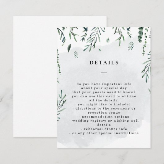 Details over het afbrokkelen van de Waterverf Informatiekaartje (Voorkant / Achterkant)