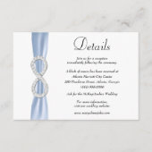 Details over het blauwe lintje diamanthuwelijk informatiekaartje (Voorkant)