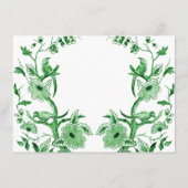 Details over het groene huwelijk van de Aziatische Informatiekaartje (Achterkant)