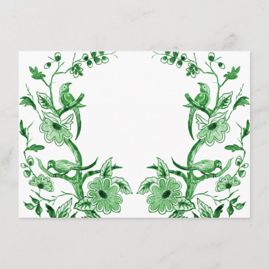 Details over het groene huwelijk van de Aziatische Informatiekaartje (Achterkant)