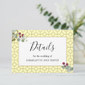 Details over het groene huwelijk van Eucalyptus Bu Informatiekaartje (Staand voorkant)