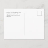 Details over het huwelijk met RSVP-hotel voor budg Briefkaart (Achterkant)