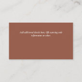 Details over het huwelijk met RSVP-hotel voor budg Informatiekaartje (Achterkant)