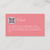 Details over het huwelijk met RSVP-hotel voor budg Informatiekaartje (Voorkant)