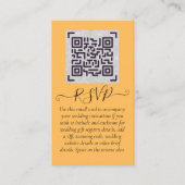 Details over het huwelijk met RSVP-hotel voor budg Visitekaartje (Voorkant)