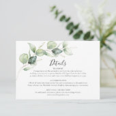 Details over het huwelijk tussen de Griekse famili Informatiekaartje (Staand voorkant)