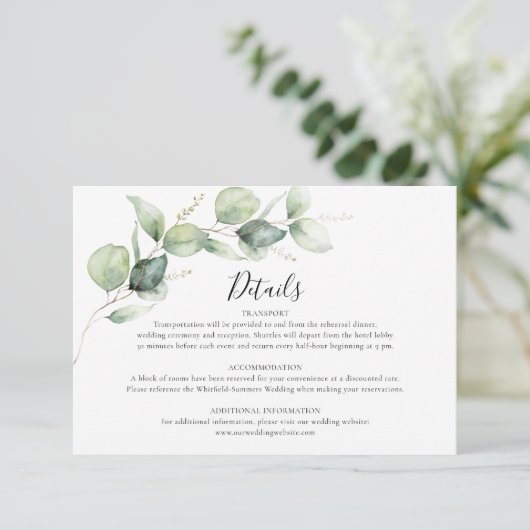 Details over het huwelijk tussen de Griekse famili Informatiekaartje (Staand voorkant)