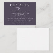 Details over het huwelijk tussen de Waterverf mari Informatiekaartje (Voorkant / Achterkant)