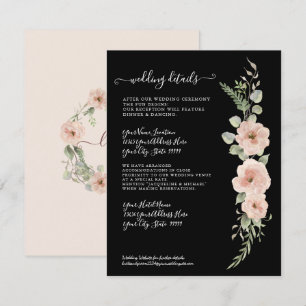 Details over het huwelijk van Floral Boho Blush Mi Kaart