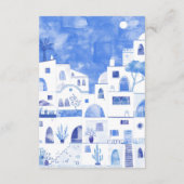 Details over het huwelijk van Santorini Informatiekaartje (Achterkant)