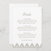 Details over het Indiase legant Green Mehndi Hindu Informatiekaartje (Voorkant / Achterkant)