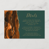 Details over het moderne groene huwelijk in Rust A Informatiekaartje (Voorkant)