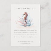 Details over het onderzeese zeewier rond het huwel informatiekaartje (Voorkant)