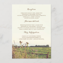 Details over het plattelandshek informatiekaartje