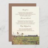 Details over het plattelandshek informatiekaartje (Voorkant / Achterkant)