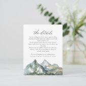 Details over het Rustige Waterverf-gebergte Informatiekaartje (Staand voorkant)