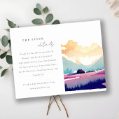 Details over het veldlandschap in het gebergte informatiekaartje