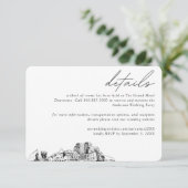 Details over hotelkamers gereserveerd voor uw huwe informatiekaartje (Staand voorkant)