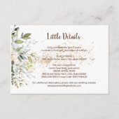 Details over kruidenbruiloft - Vrijgezellenfeest Informatiekaartje (Voorkant)